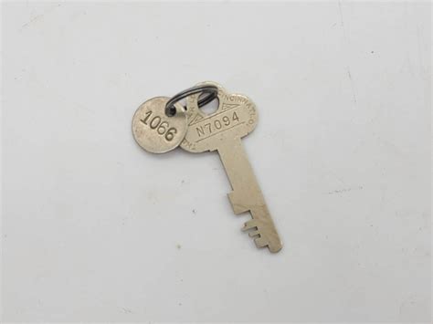 vintage steel mosler safe deposit box key|Rare Antique Mosler safe lock safe deposit box Key .